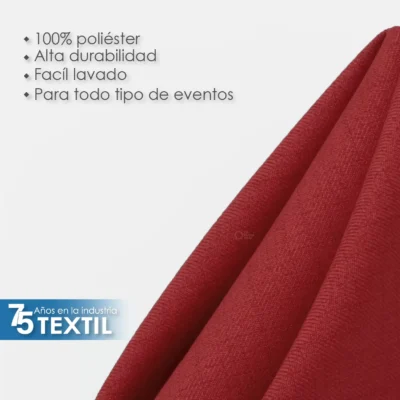 Servilleta Lino Venecia 45x45 cm Rojo Quemado: imagen 4