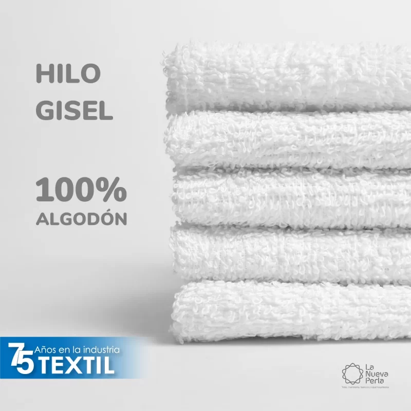 Toalla facial GT Blanca 30 x 30 cm