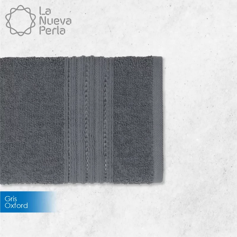 Toalla Fiore Pullman Gris Oxford 60 x 40 cm 110g