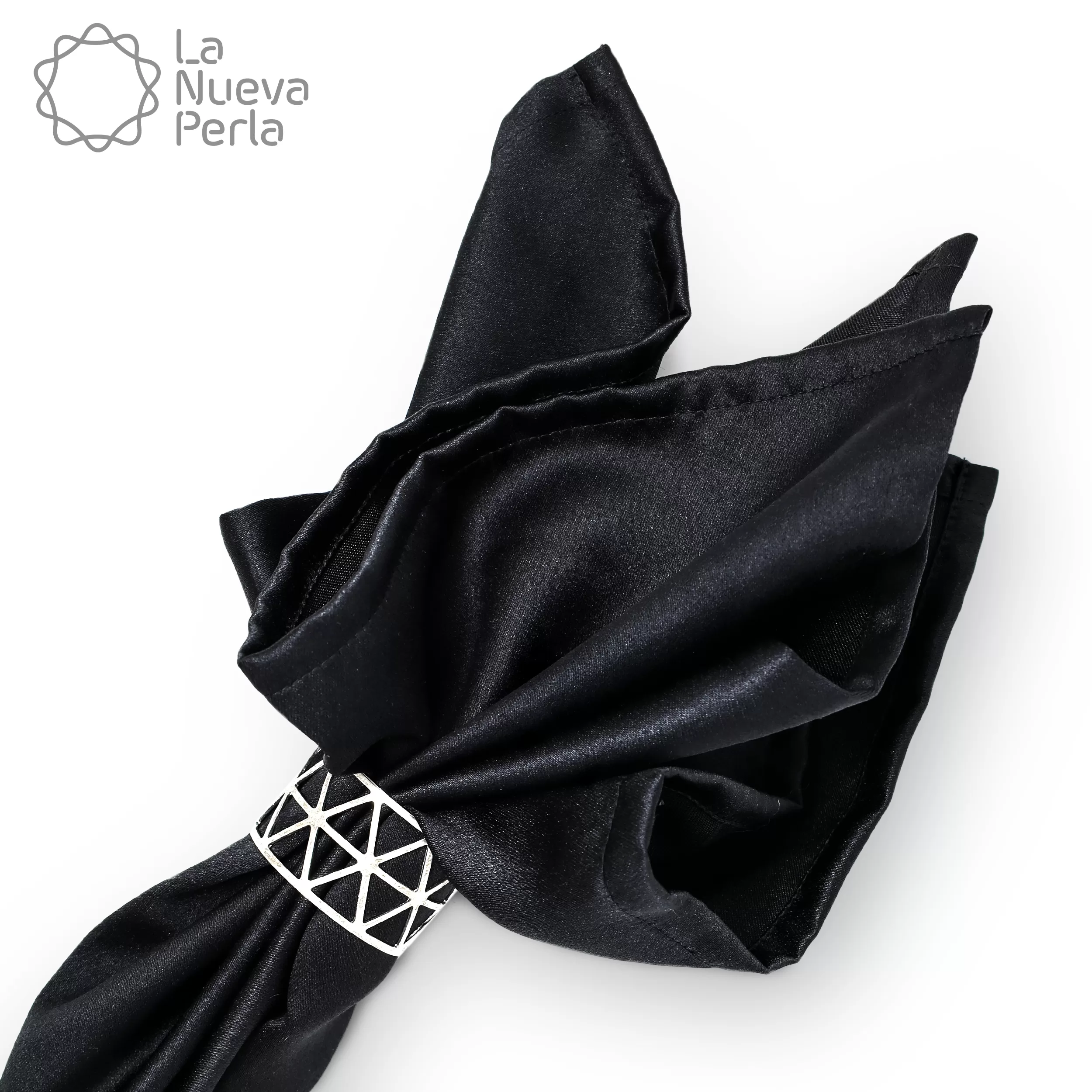 Servilleta Yackard Liso 45x45 cm Negro: imagen 1