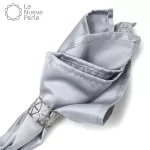 Servilleta Yackard Liso 45x45 cm Plata