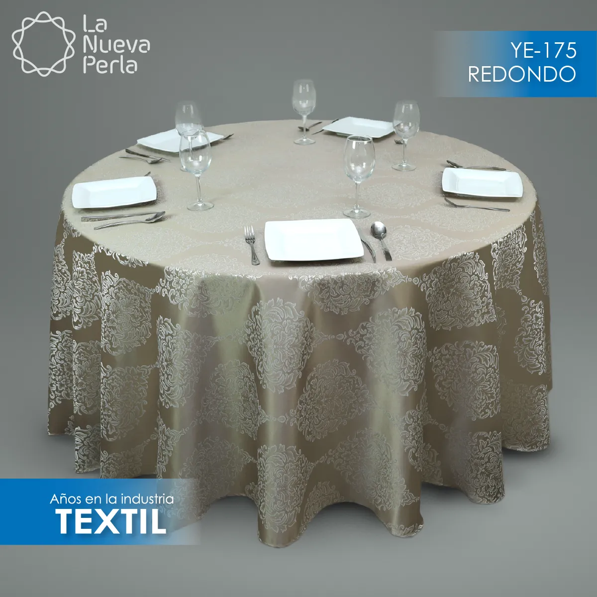Mantel Yackard Redondo YE-175 KAKY: imagen 1