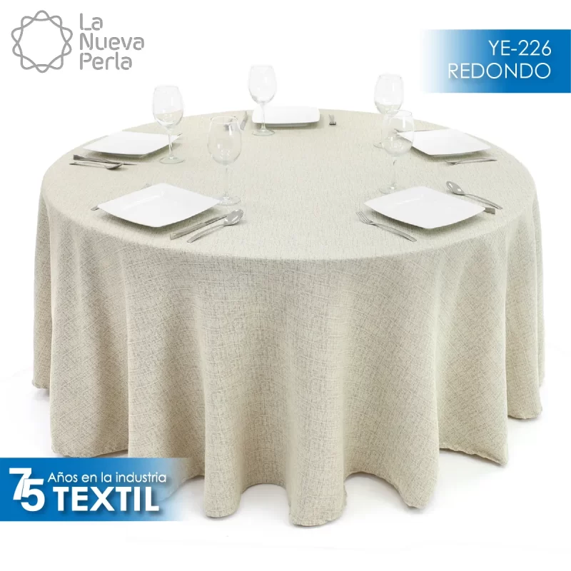 Mantel Yackard Redondo YE-226 MASAI ORO