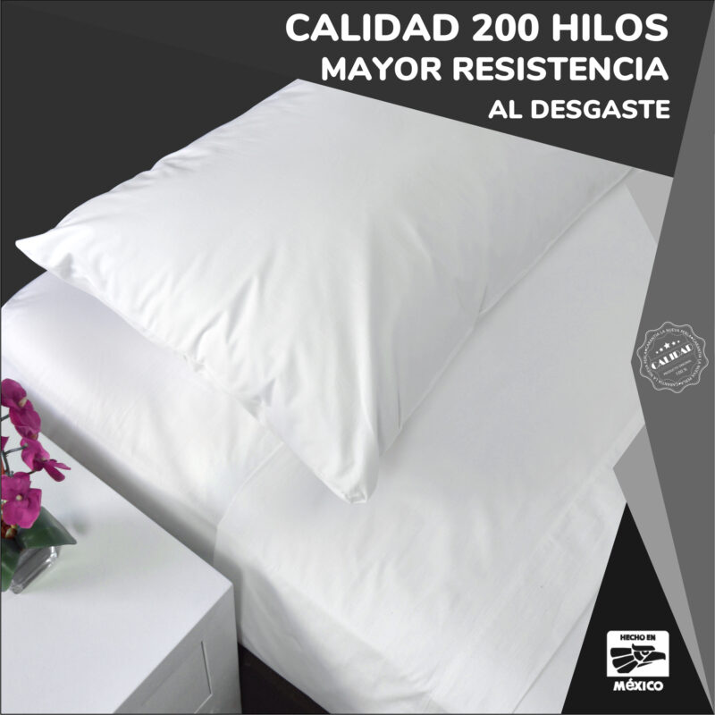 Funda de Almohada Percal 200H King Size