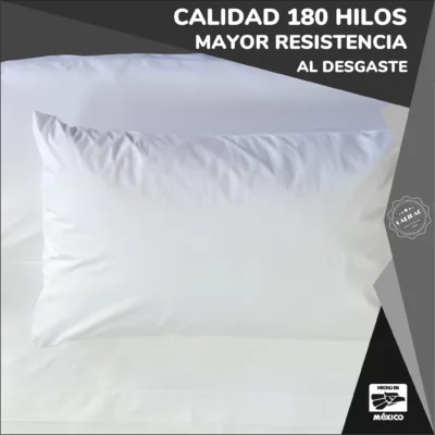 Funda de Almohada Percal 180H Estándar: imagen 3