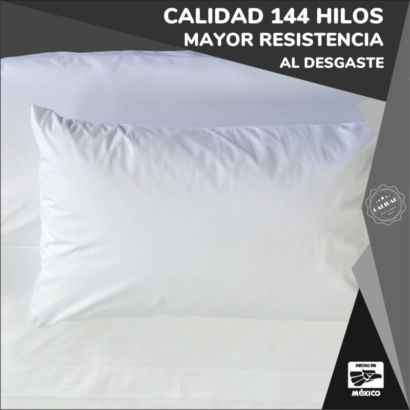 Funda de Almohada Percal 144H Estandar