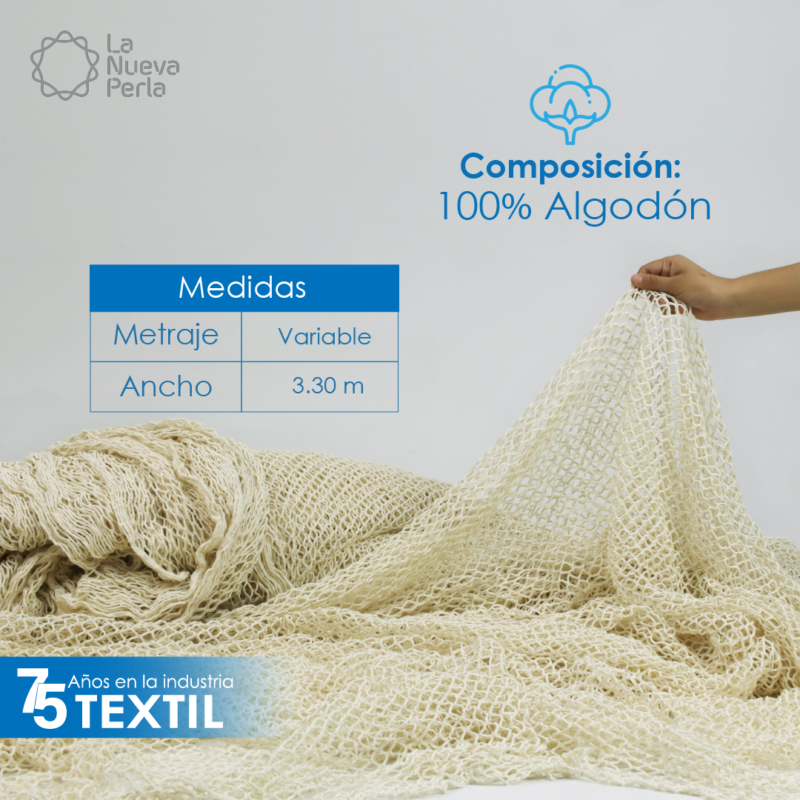 Manta Labrada Perla 3.30 M ancho Negro