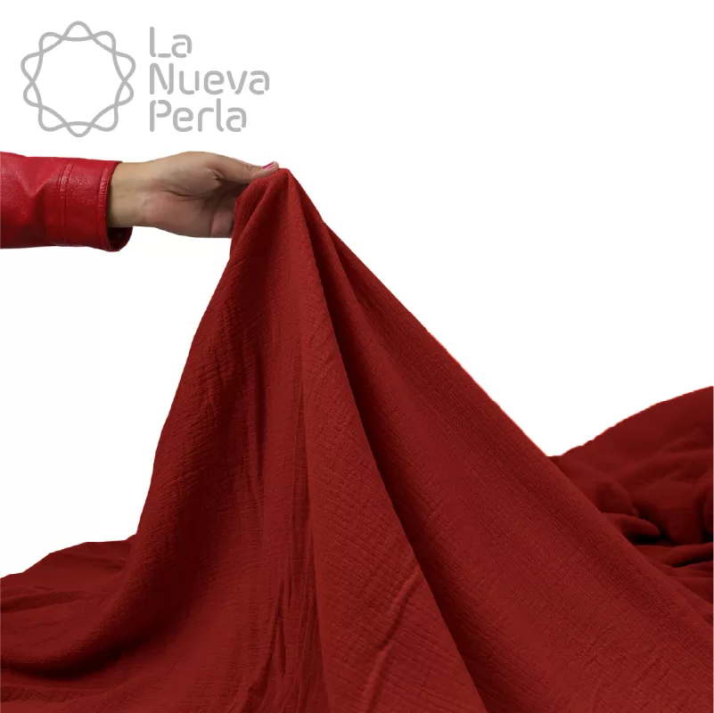 Manta Muselina 2.55 M ancho Rojo