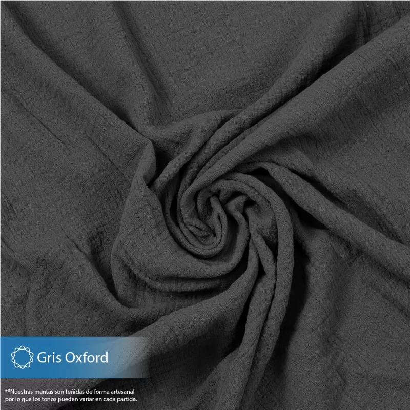 Manta Muselina 2.55 M ancho Gris Oxford