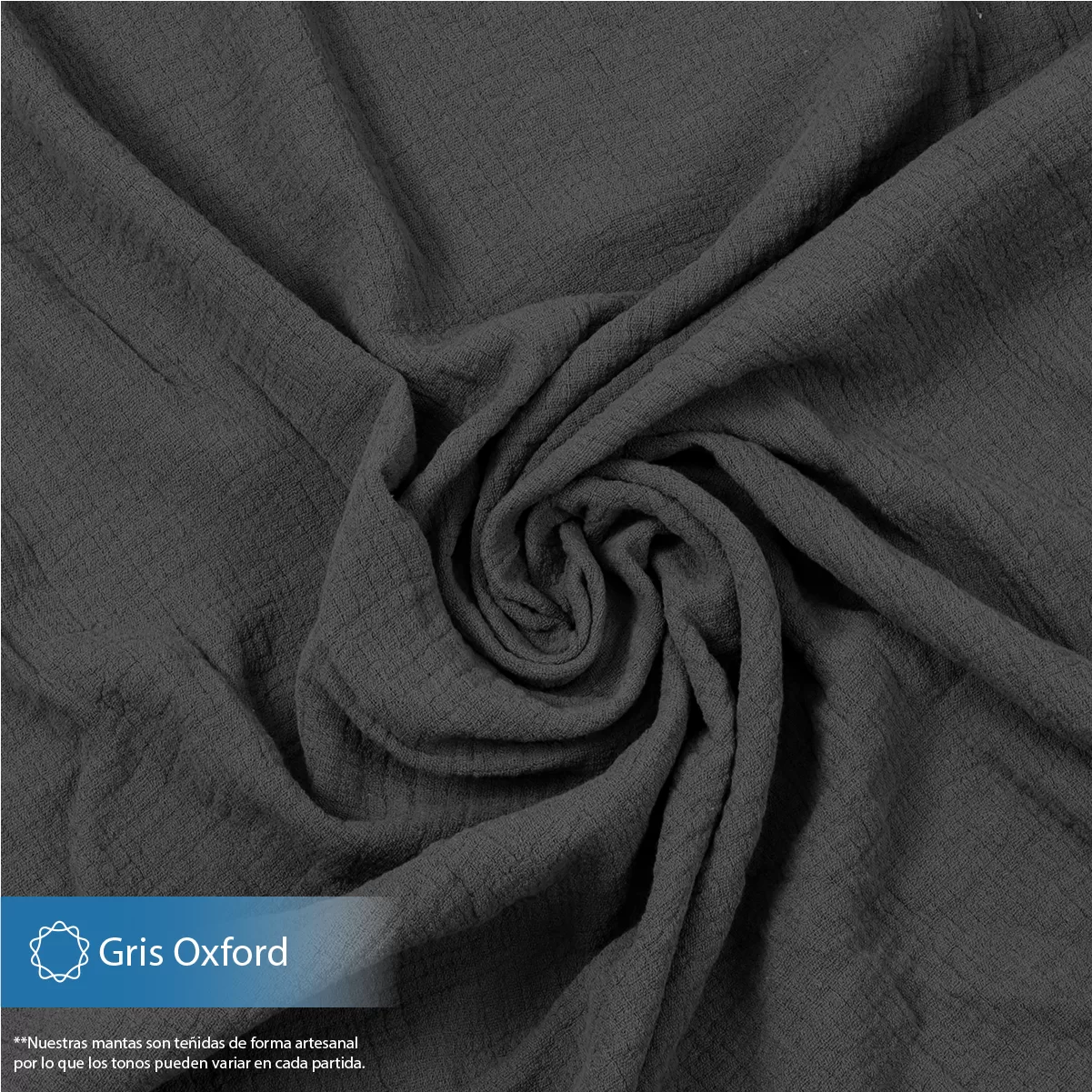 Manta Muselina 2.55 M ancho Gris Oxford: imagen 5