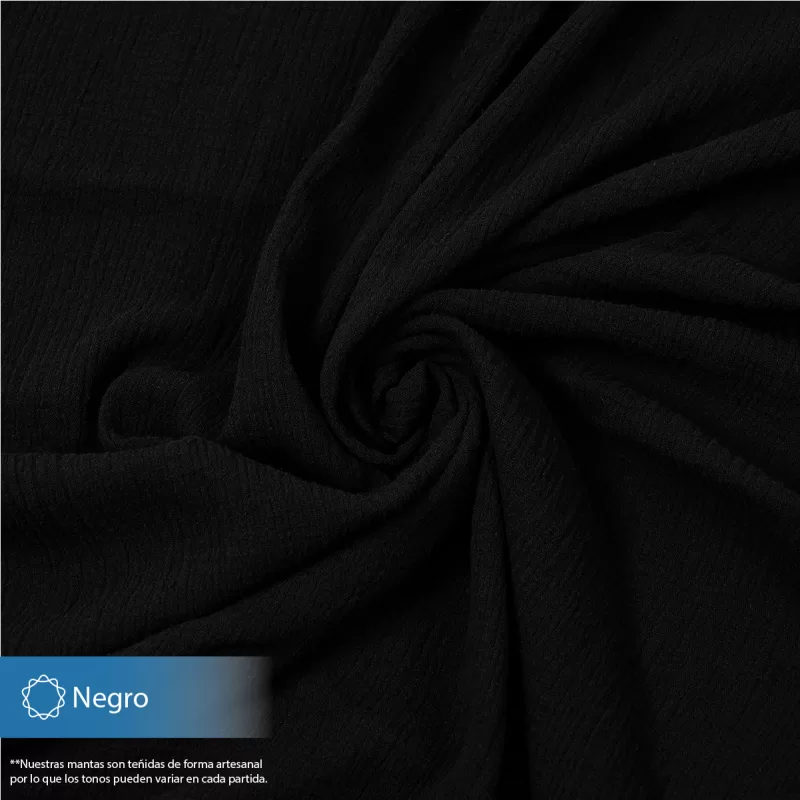 Manta Muselina 2.55 M ancho Negro
