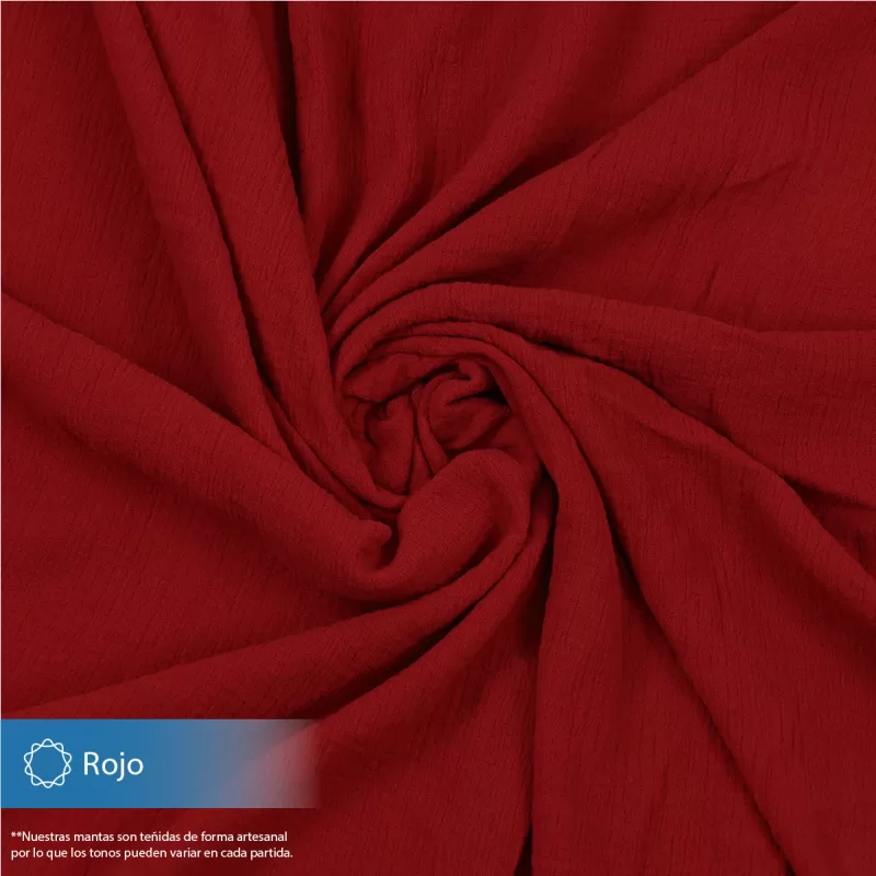 Manta Muselina 2.55 M ancho Rojo