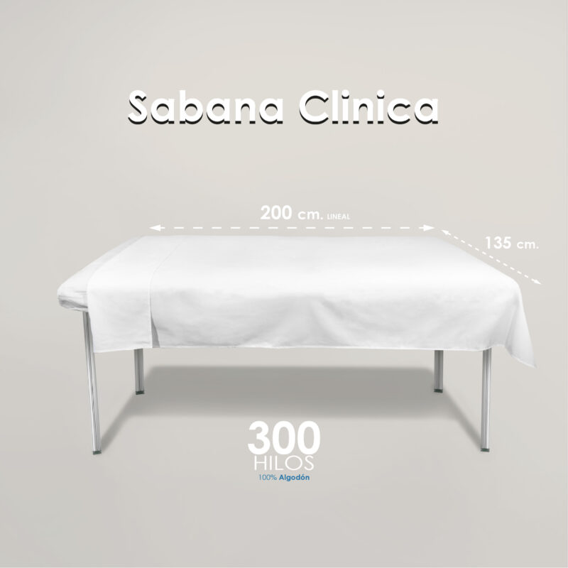 Sábana clínica 300H 135 x 220 cm