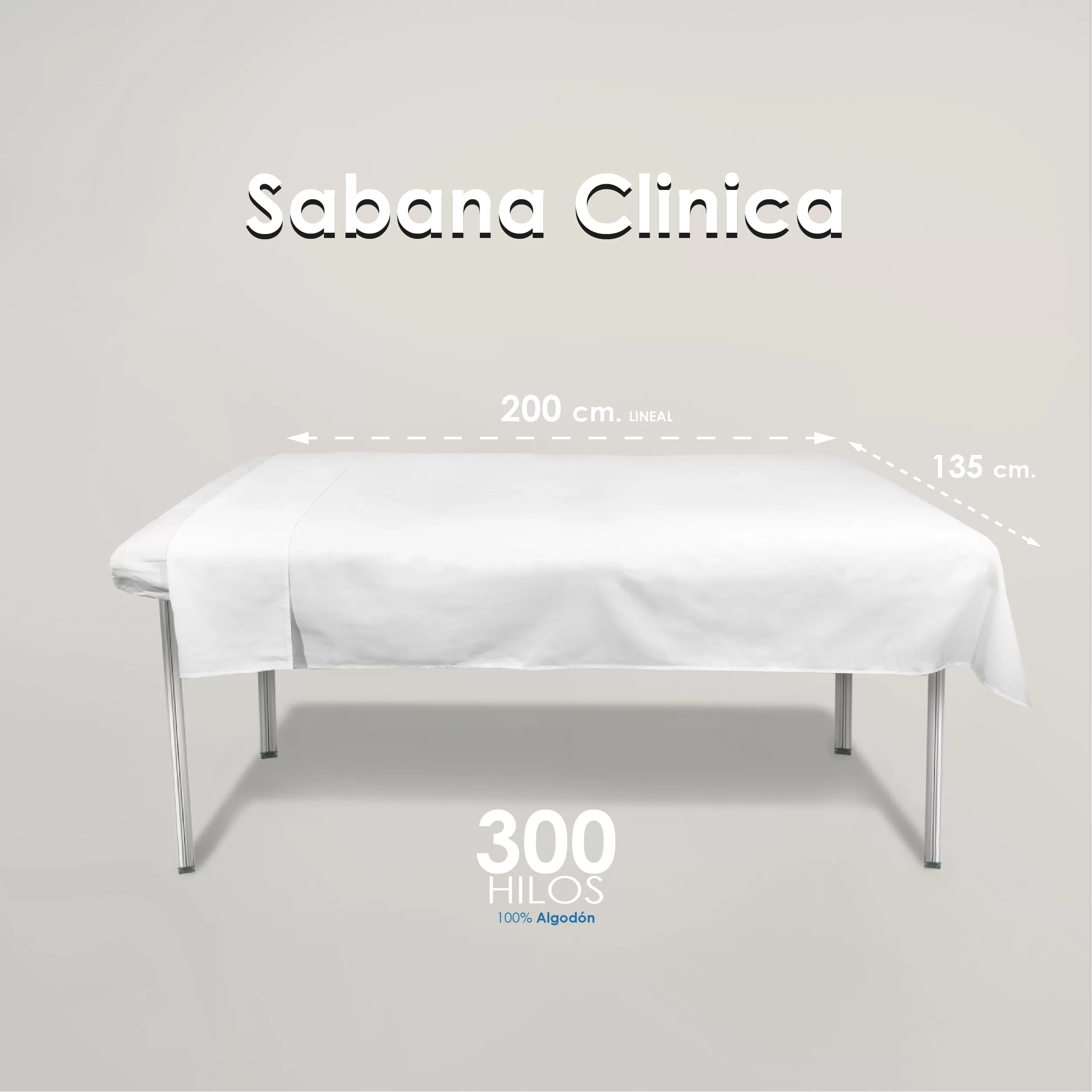Sábana clínica 300H 135 x 220 cm: imagen 1