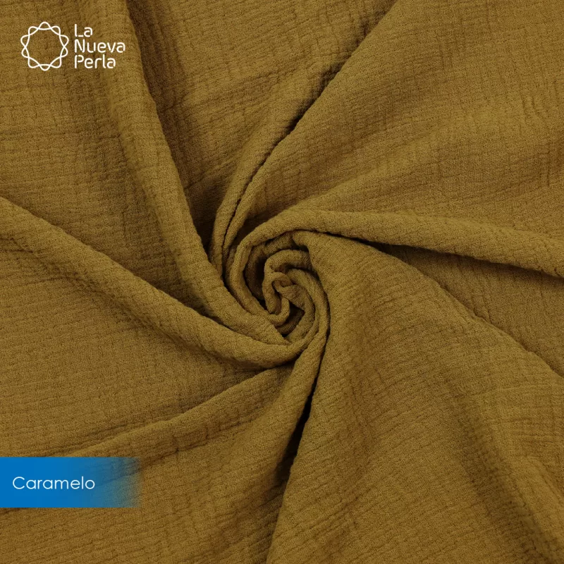 Manta Muselina 2.55 M ancho Caramelo