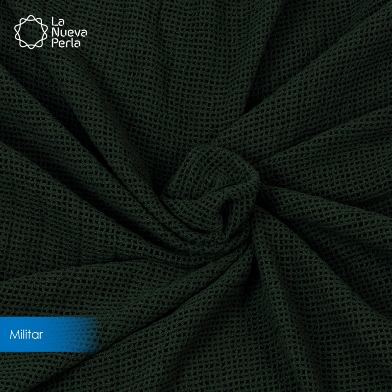 Manta Labrada Red 1.10 M ancho Verde Militar