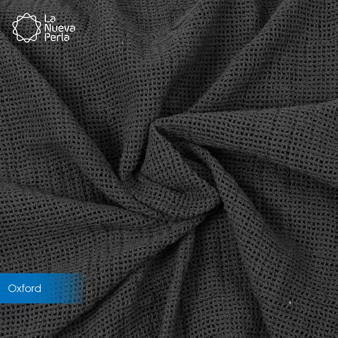 Manta Labrada Red 1.10 M ancho Gris Oxford: imagen 1