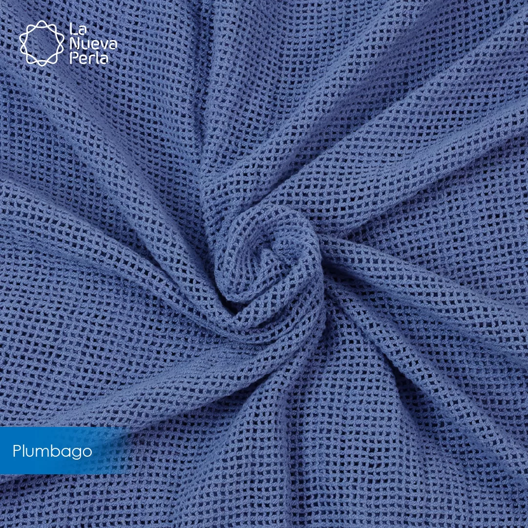 Manta Labrada Red 1.10 M ancho Azul Plumbago: imagen 1