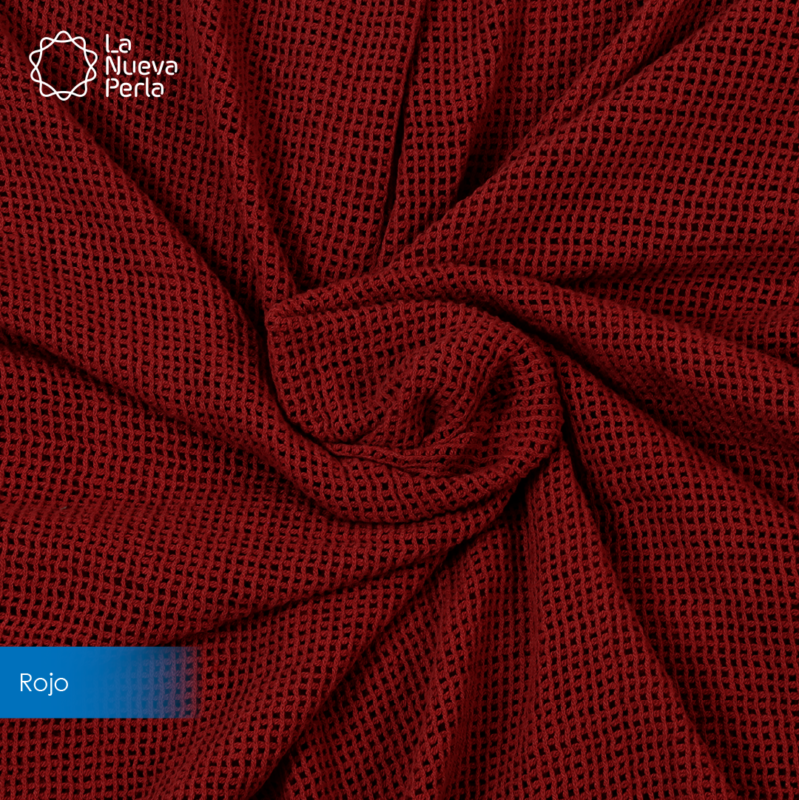 Manta Labrada Red 1.10 M ancho Rojo