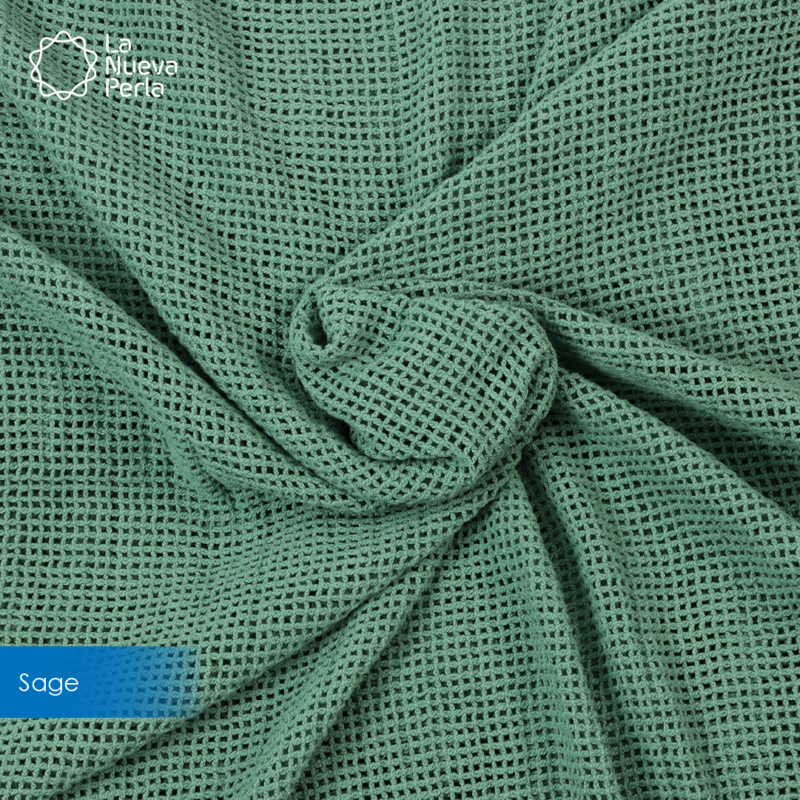 Manta Labrada Red 1.10 M ancho Sage