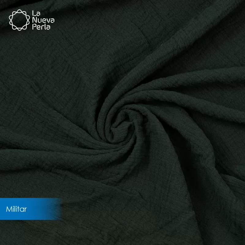 Manta Muselina 2.55 M ancho Verde Militar