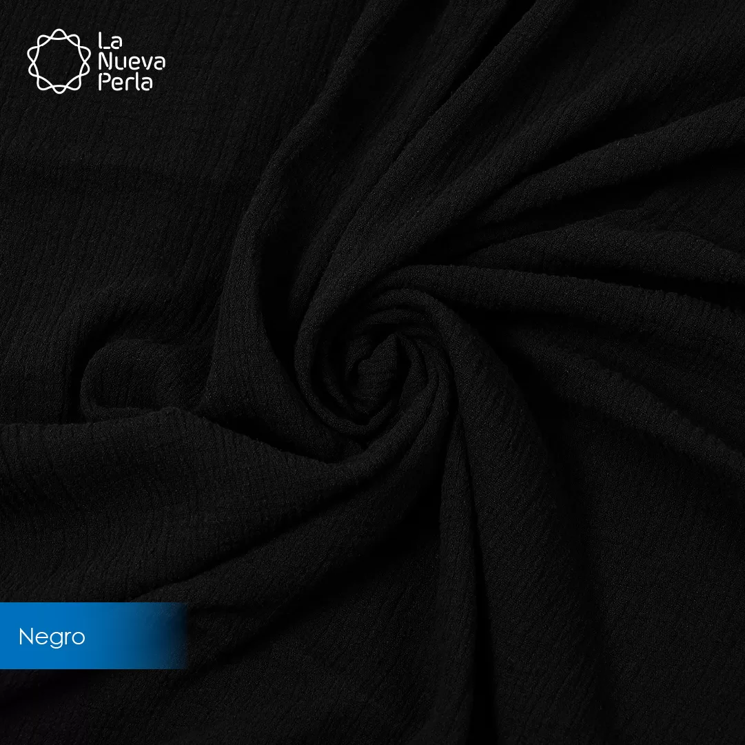 Manta Muselina 2.55 M ancho Negro: imagen 1