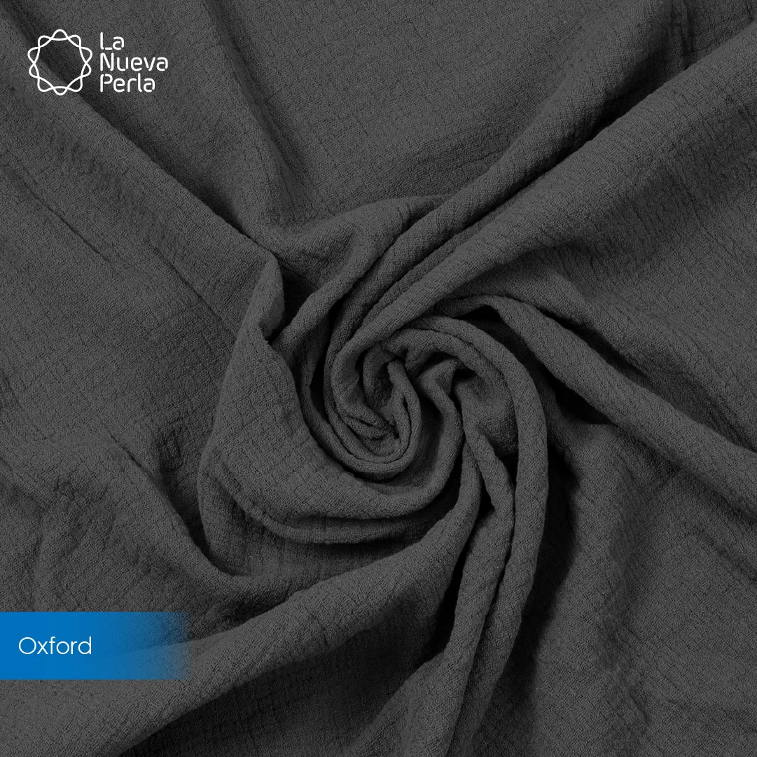 Manta Muselina 2.55 M ancho Gris Oxford: imagen 1