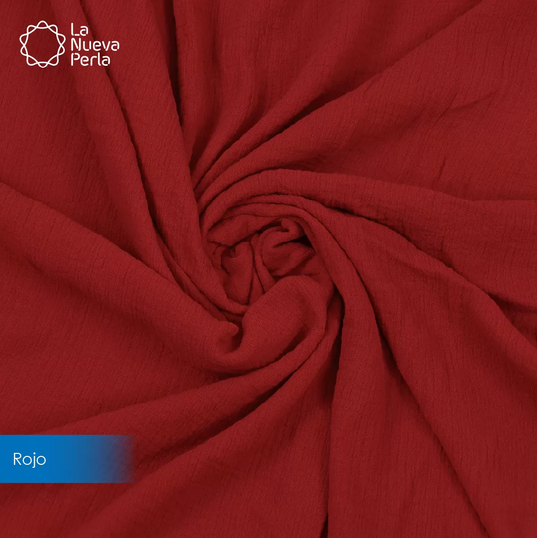 Manta Muselina 2.55 M ancho Rojo: imagen 1
