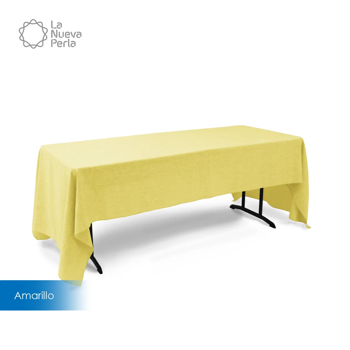 Mantel Tablón Lino Ginebra 3.00x1.45 m Amarillo: imagen 1