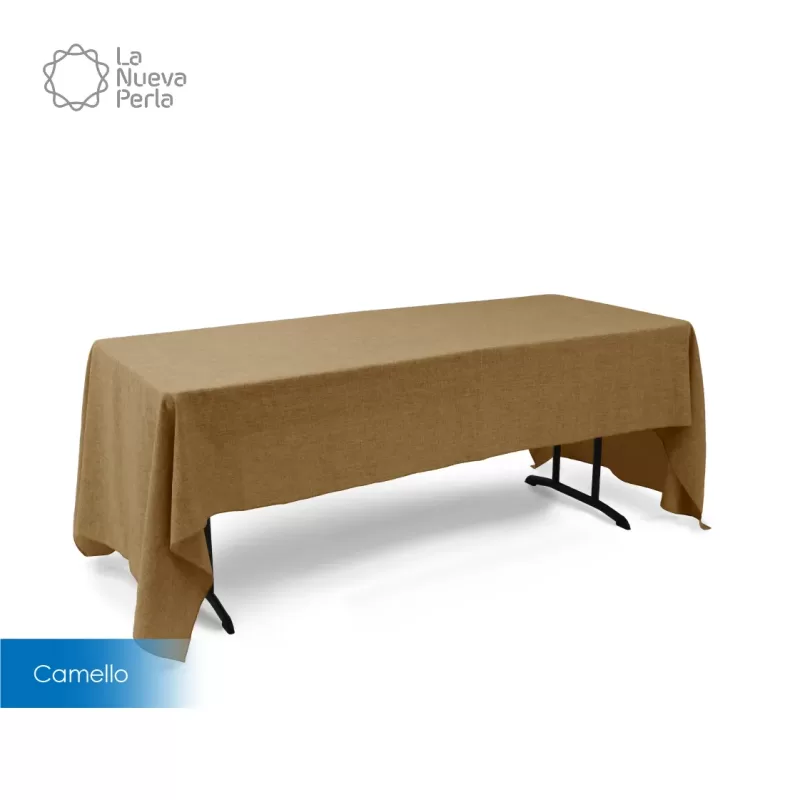 Mantel Tablón Lino Ginebra 3.00x2.00 m Camello