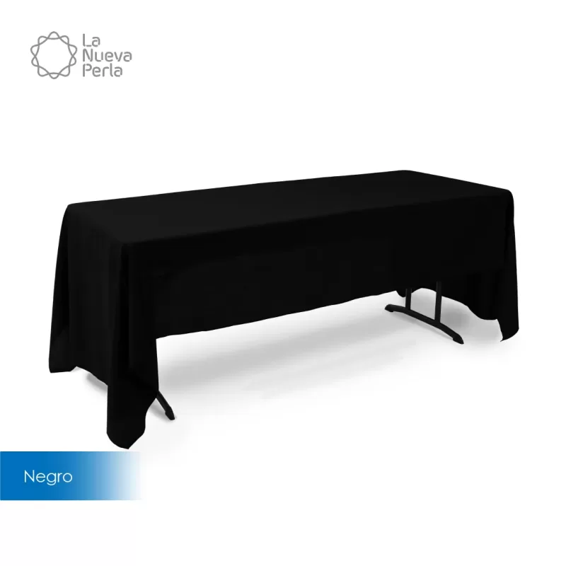 Mantel Tablón Lino Ginebra 3.00x2.00 m Negro