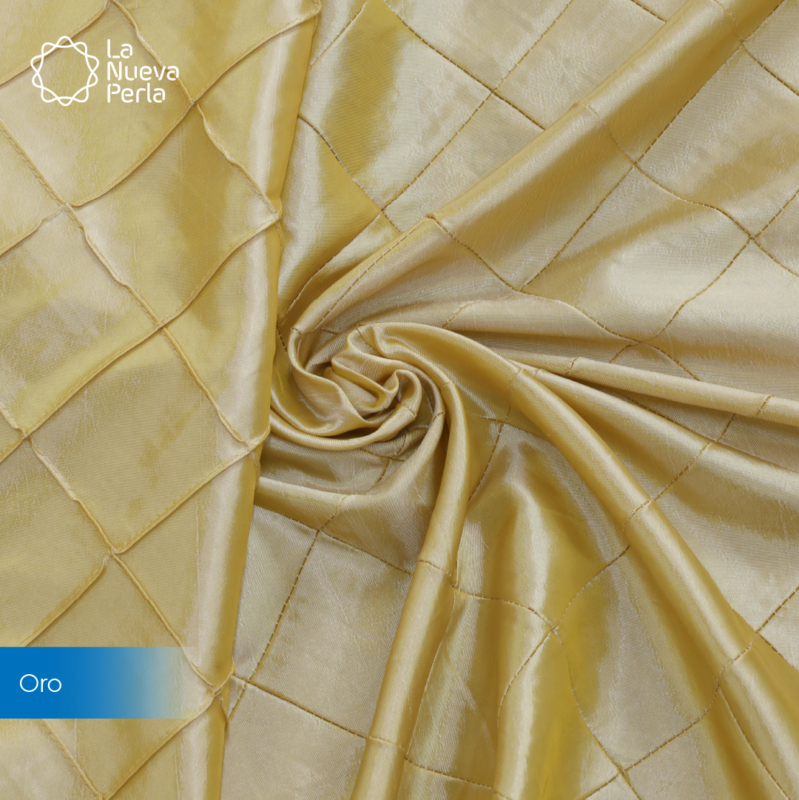 Tafeta Bordada 2.60 M ancho Oro