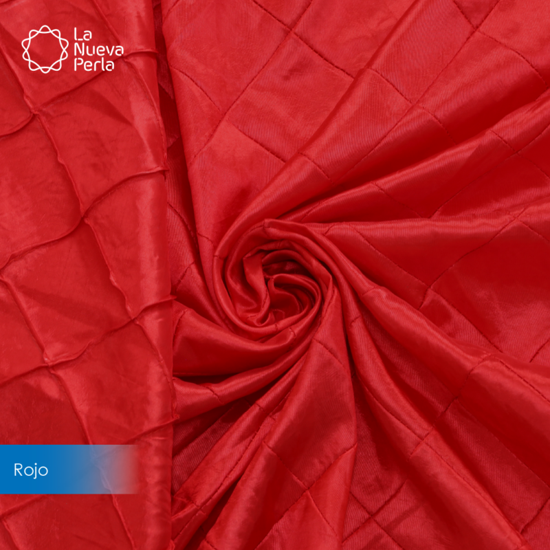 Tafeta Bordada 2.60 M ancho Rojo