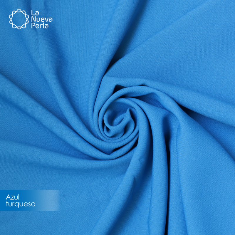 Tergal Liverpool 1.50 M ancho Azul Turquesa