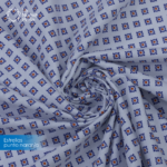 Tela Manchester 150 hilos 280 cm 50% algodón 50% Poliéster Estrellas Punto Naranja