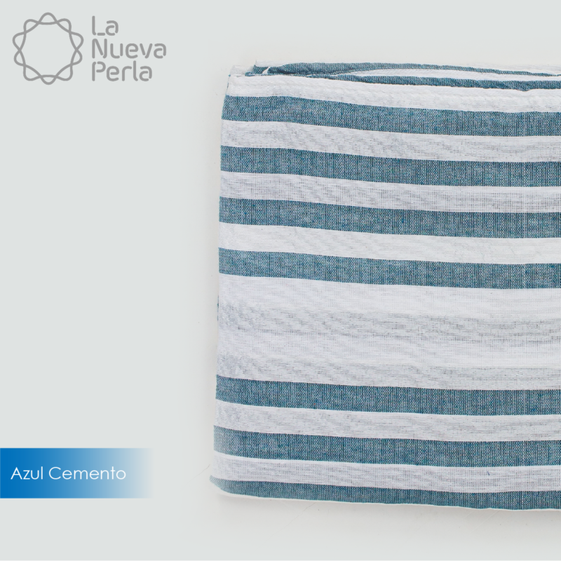 Colcha Corrugada 100% acrilán Matrimonial 2.00 x 2.30 m Azul Cemento
