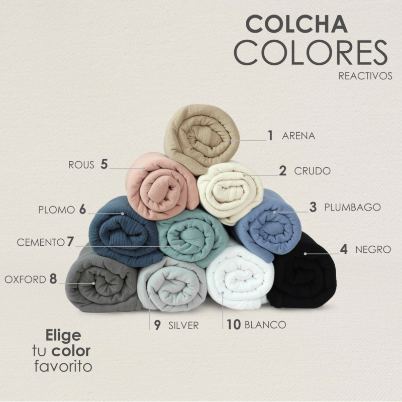 Colcha Muselina Individual 100% Algodón Caramelo