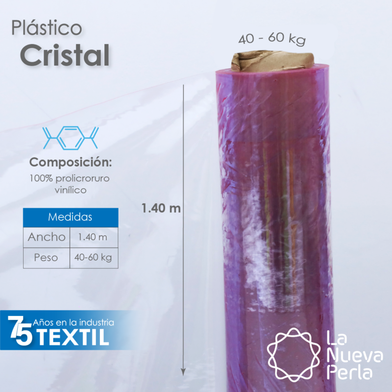 Plástico Cristal cal. 4 / 1.40 M ancho