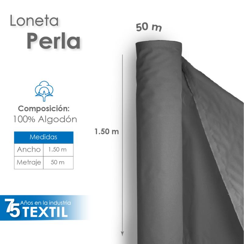 Loneta Perla 1.50 M ancho
