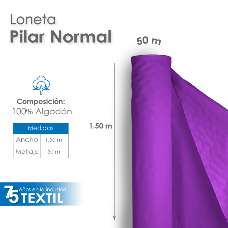 Loneta Pilar Normal 1.50 M ancho