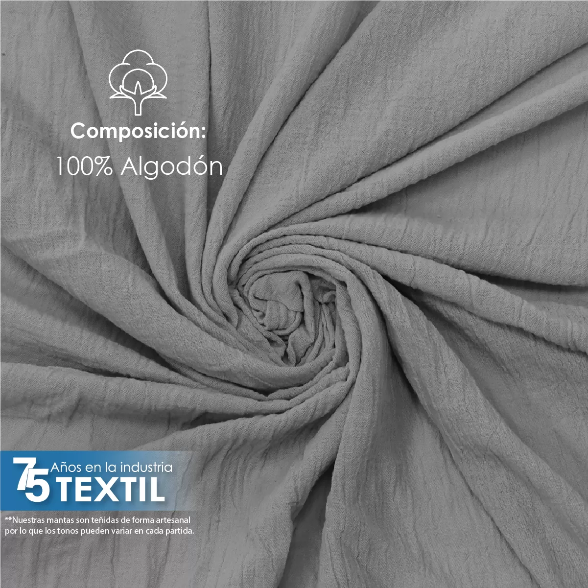 Tela Sienna 1.30 M ancho Gris Plata: imagen 5