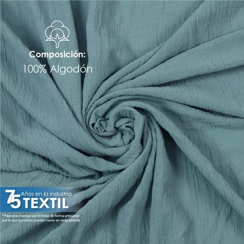 Tela Sienna 1.30 M ancho Azul Cemento