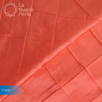 Tafeta Bordada 2.60 M ancho Coral: imagen 4