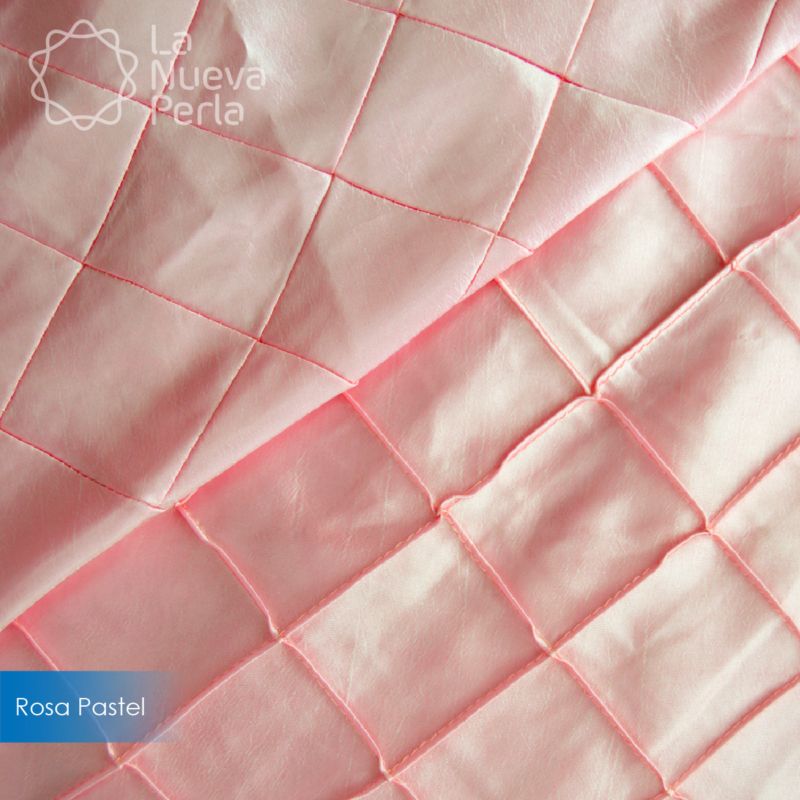 Tafeta Bordada 2.60 M ancho Rosa Pastel