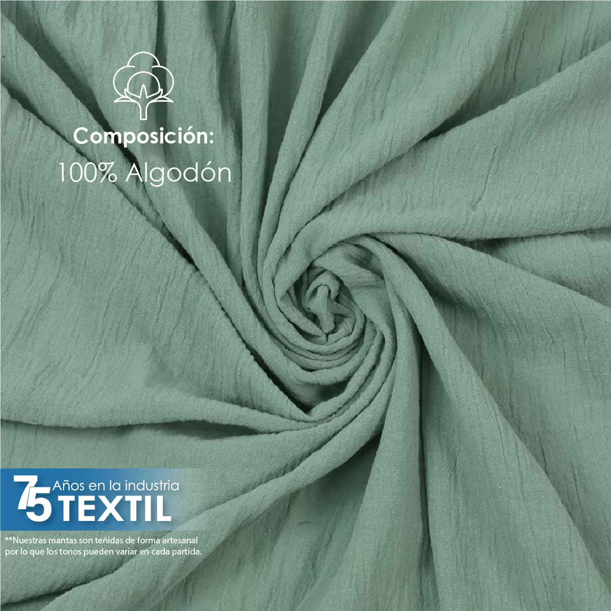 Tela Sienna 1.30 M ancho Sage: imagen 5