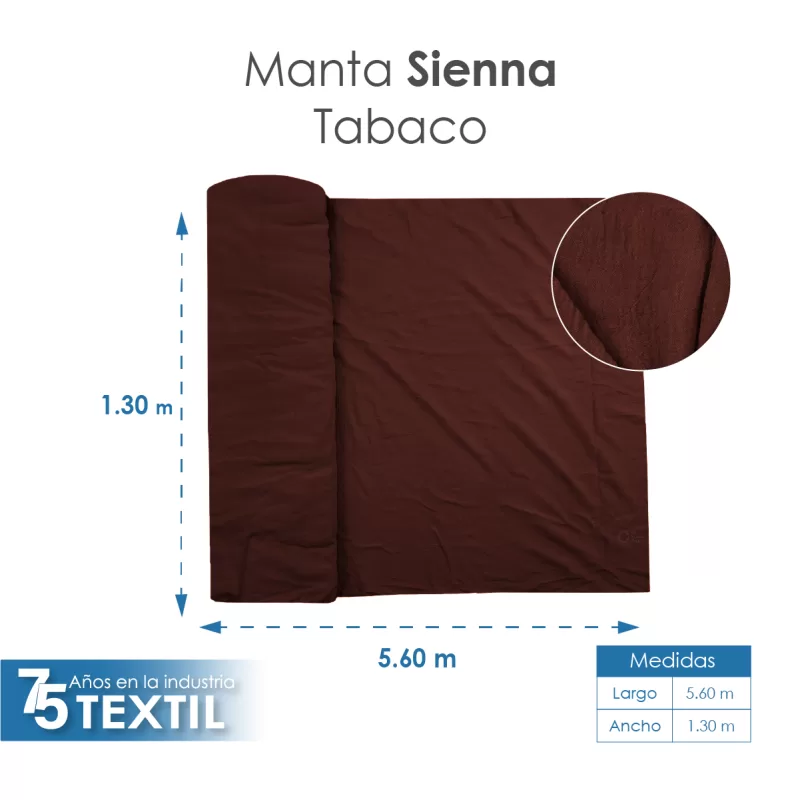 Tela Sienna 1.30 M ancho Tabaco
