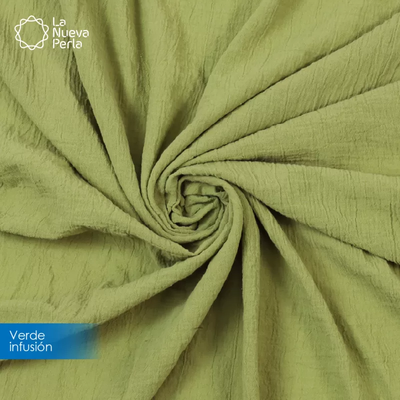 Tela Sienna 1.30 M ancho Verde Infusion