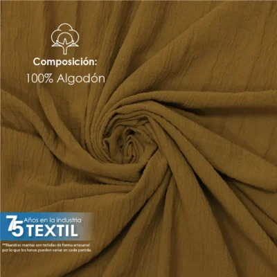 Tela Sienna 1.30 M ancho Caramelo: imagen 5