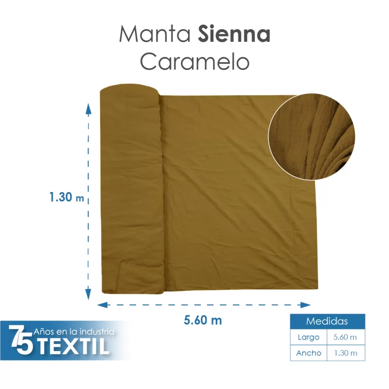 Tela Sienna 1.30 M ancho Caramelo