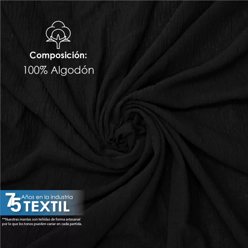Tela Sienna 1.30 M ancho Negro
